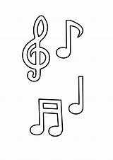 Musicales Notas Colorear Clave Molde Musicais Parches Utiliza Destacar Regularmente Tablero sketch template