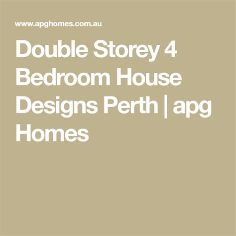 double storey  bedroom house designs perth apg homes house design  bedroom house designs