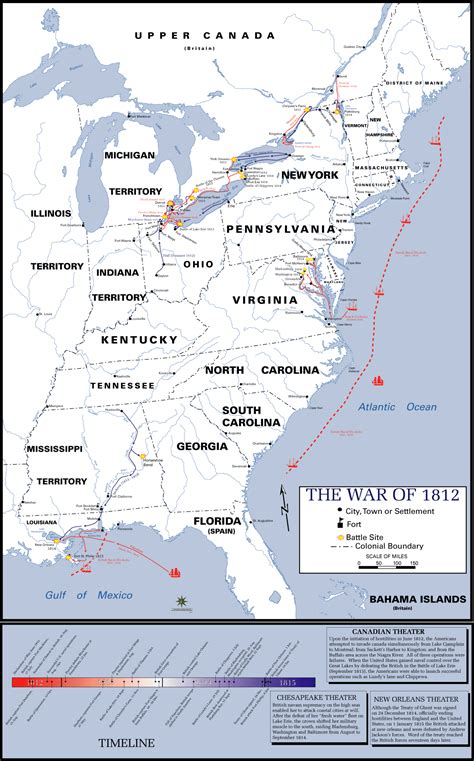 War Of 1812 Overview North America Maps Cka