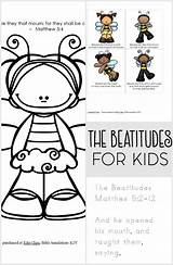 Beatitudes Kids Printable Sunday School Bible Crafts Lessons Activities Pack Church Preschool Mount Toddler Printables Children Coloring Pages Sermon Testament sketch template