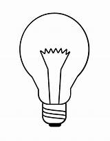 Bulb Light Coloring Drawing Kids Colouring Bulbs Printable Christmas Lightbulb Pages لمبه Lamps Clipart Color Cliparts Clip Template Lam Crafts sketch template
