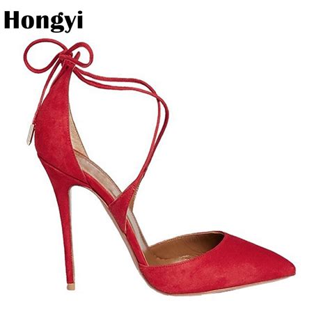 hongyi sexy women pumps open toe lace up heels sandals woman sandals