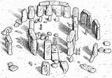 Stonehenge Coloring Pages Age Stone Dover Choose Board Color Publications Books sketch template