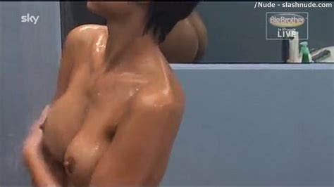 micaela schaefer nude in the shower on big brother germany photo 12 nude