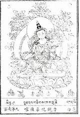 Deity Bodhisattva Flier Avalokiteshvara Buddhist Sky Closer Take Look Add sketch template