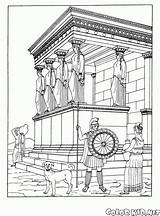 Colorear Atenas Templo Tempio Atene Zeus Tempel Partenone Antiguo Athens Altar Triomphe Antike Colorkid Antico Athen Coloriages Meilleur Antigo Architektur sketch template