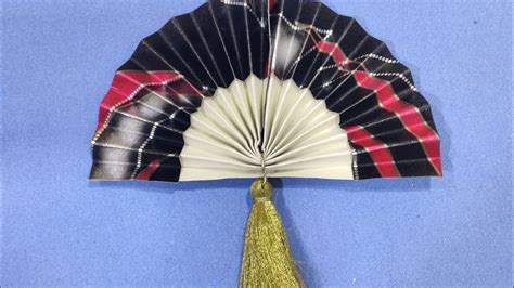 craft idea japanese fan  decoration paper fan youtube