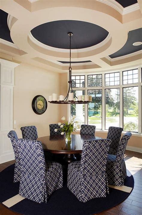 stylish  elegant dining room ceiling design ideas  modern homes