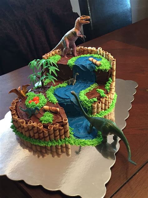 rex dinosaur cake template