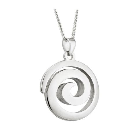 celtic spiral large pendant  irish shop