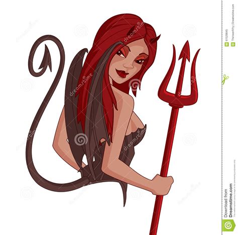 devil woman stock vector illustration of illustration
