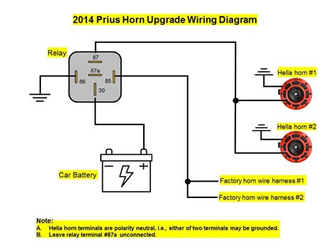 car horn wiring diagram