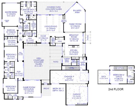 modern house plans modern stock house plans  arizona contemporary modern floorplans