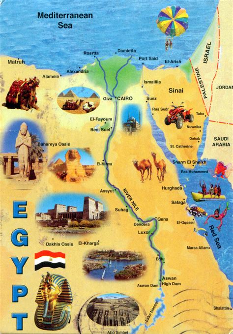 large tourist map  egypt egypt africa mapsland maps   world