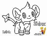 Pokemon Coloring Pages Colouring Turtwig Luxio Cherrim Shinx Book Kids sketch template
