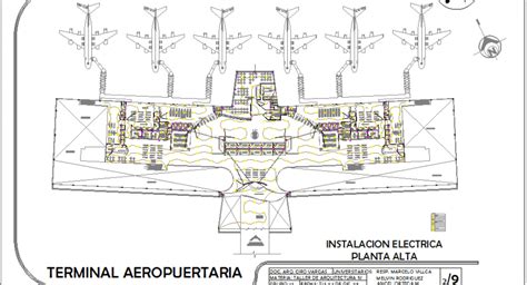 domestic airport terminal architecture layout plan details dwg file cadbull