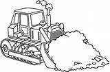 Bulldozer Mecanic Shovel Transportation sketch template