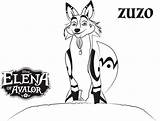 Elena Avalor Coloring Zuzo Pages Disney Printable Sheets Color Activity sketch template