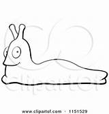 Slug Clipart Cartoon Coloring Vector Pages Cory Thoman Outlined Banana Template Clip Snail Use sketch template