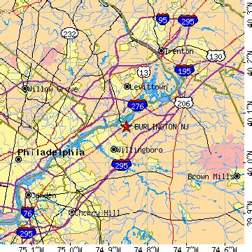 burlington  jersey nj population data races housing economy