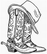 Boots Kicking Bottes Kleurplaten Chapeau Laars Chaussure Patronen Schets Laarzen Tdm Clipartix Sketchite sketch template
