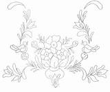 Bauernmalerei Riscos Tecido Risco sketch template