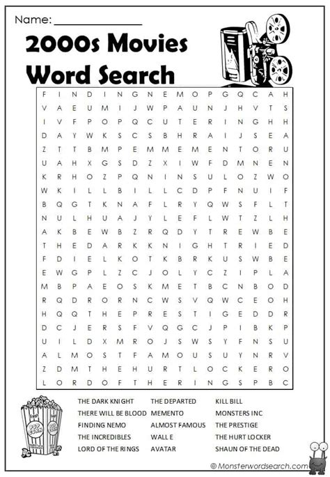 word search  great movies printable  word search vrogue
