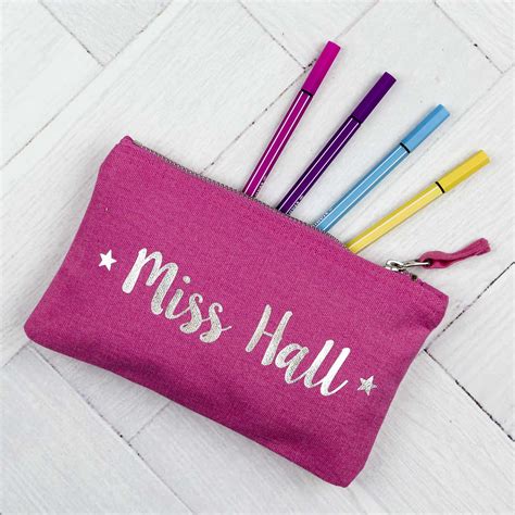 personalised pencil case personalised teacher gift stickerscape uk
