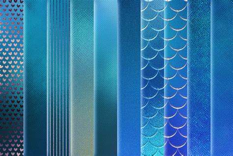 iridescent blue foil textures