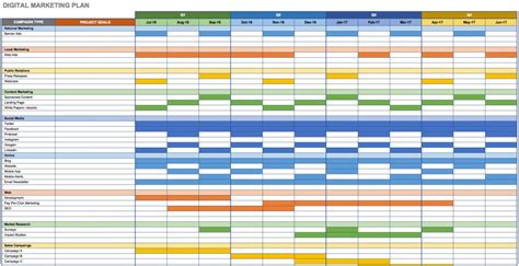 email marketing schedule template  template ideas