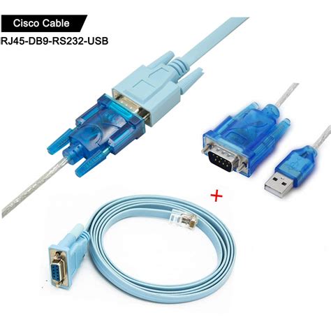 cisco console cable serial cable rj  db rs  usb