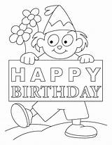 Cards Coloring Pages Birthday Happy Deck Getdrawings sketch template