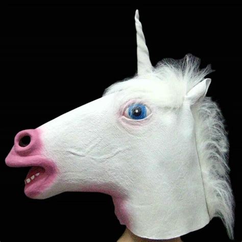 magical unicorn mask horse mask deluxe latex animal mask party cosplay