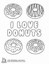 Donut Sheet Unicorn Partywithunicorns sketch template