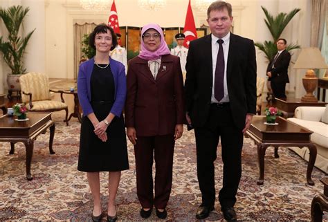 norwegian ambassador  singapore presented credentials scandasia
