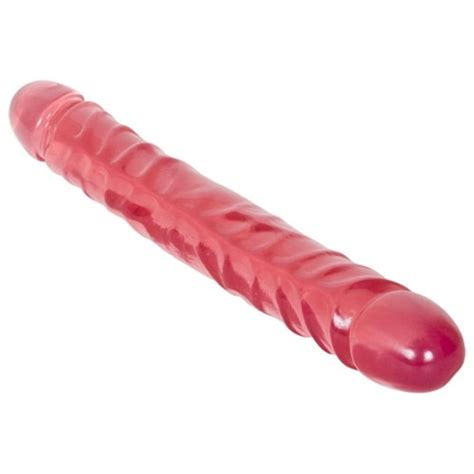 crystal jellies jr double dong 12 pink sex toys at adult empire