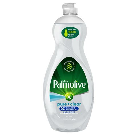 palmolive ultra pure  clear liquid dish soap fragrance