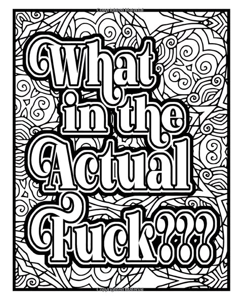color  cuss  hilarious swear word adult coloring book etsy denmark