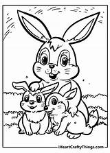 Rabbit Babies Iheartcraftythings sketch template