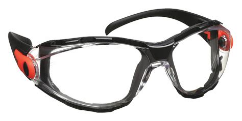 elvex go specs™ anti fog foam lined safety eyewear clear lens color