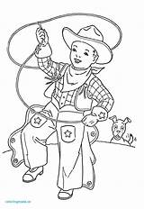 Cowgirl Coloring Pages Cowboy Printable Color Charm Getcolorings sketch template