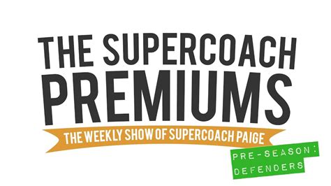 supercoach premiums show  ps episode  def youtube