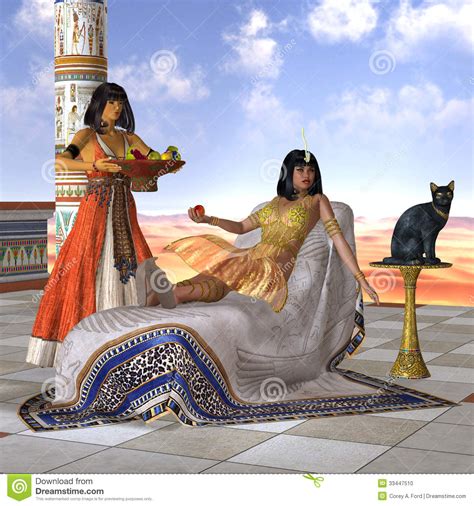 Egyptian Cleopatra Stock Illustration Illustration Of