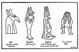 Egyptian Mythology Gods Coloring Goddesses Pages Typhon Set Drawing Kb Bes sketch template