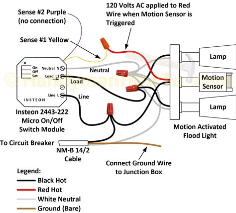 motion sensor light switch circuit diagram
