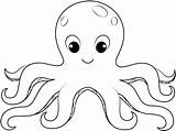 Octopus Printable Template Coloring Outline Pages Drawing Animals Skip Main sketch template