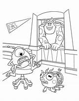 Coloring University Monsters Pages Sulley Mike Colouring Room Fun Barges Into Characters Coloriage Kids sketch template
