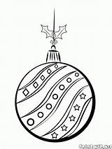 Christmas Coloring Ball String Pages Colorkid Ornaments sketch template