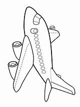 Plane Coloring Pages Printable Color sketch template