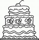 Cake Coloring Pages Wedding Birthday Kids Clipart Outline Clip Cartoon Printable Drawing Cherry Coloring4free Modern Worksheet Clipartpanda Vector Minecraft Clipartmag sketch template